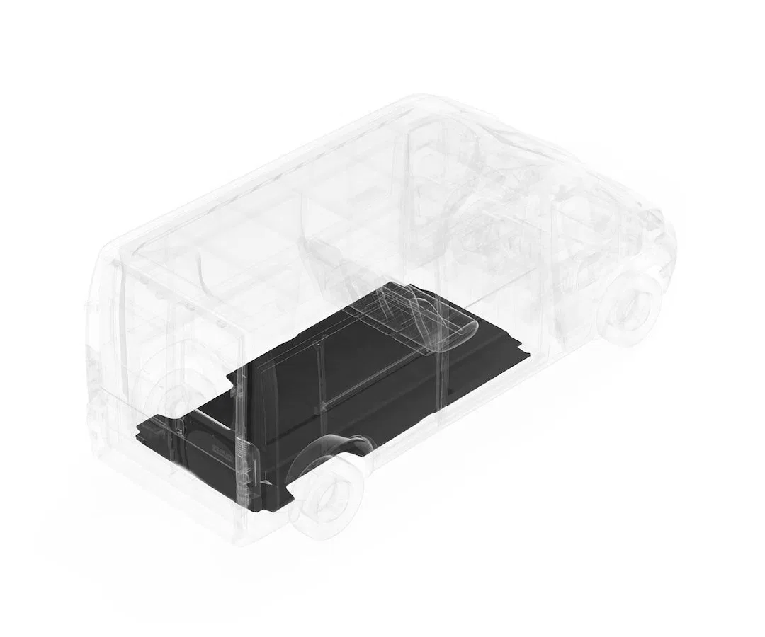 632-043-7621 – LEGEND FLEET Cargo Area Liner, Black Direct Fit Flat Edges Rubber Non-Skid 1 Piece